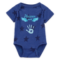 Baby 5 Star Print One Piece - royal star
