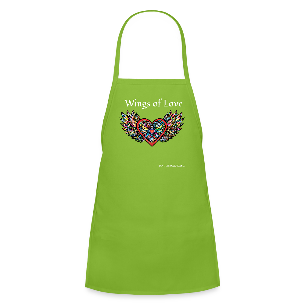 Kids' Apron - lime green