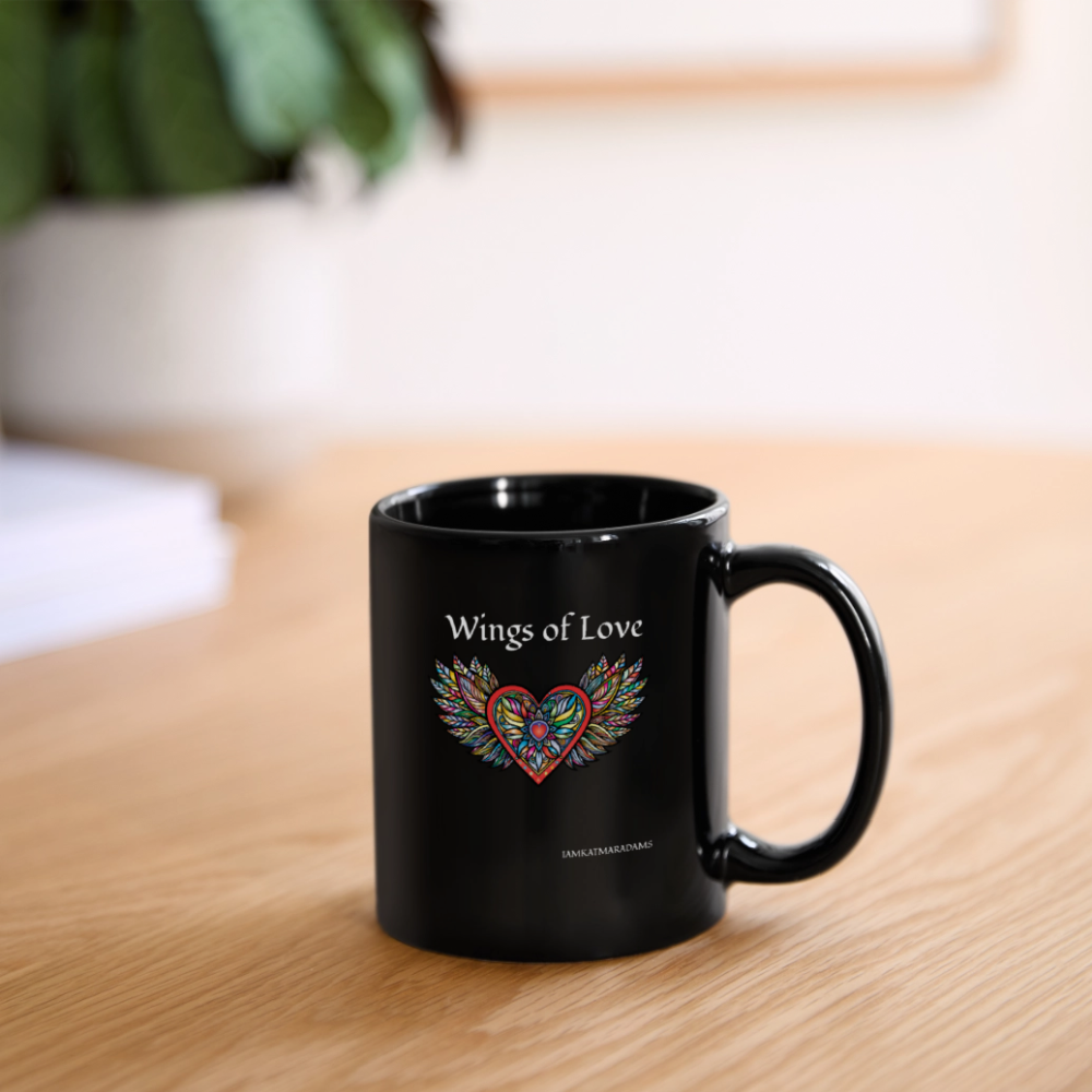 Wings of Love Full Color Mug - black