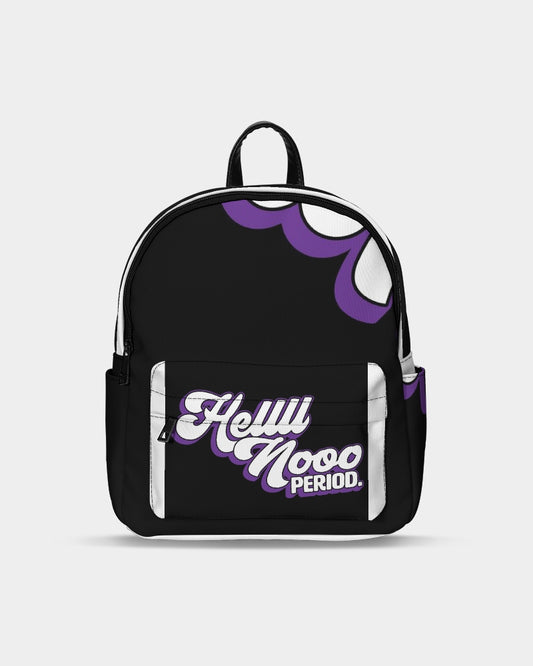 Hell No-01 Mini Canvas Backpack