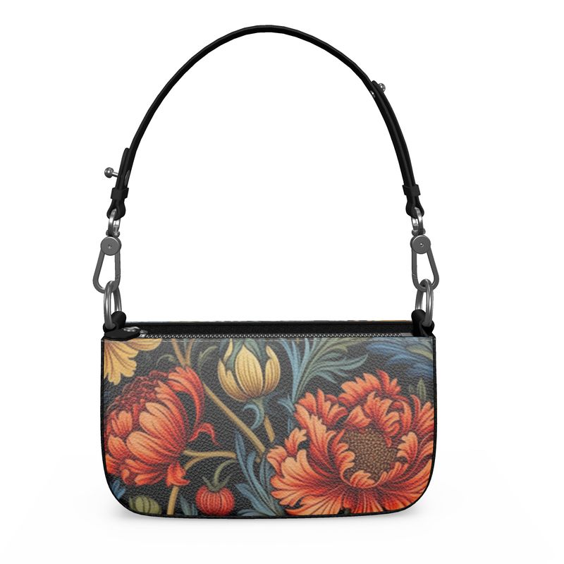 Flowers Zip Box Bag