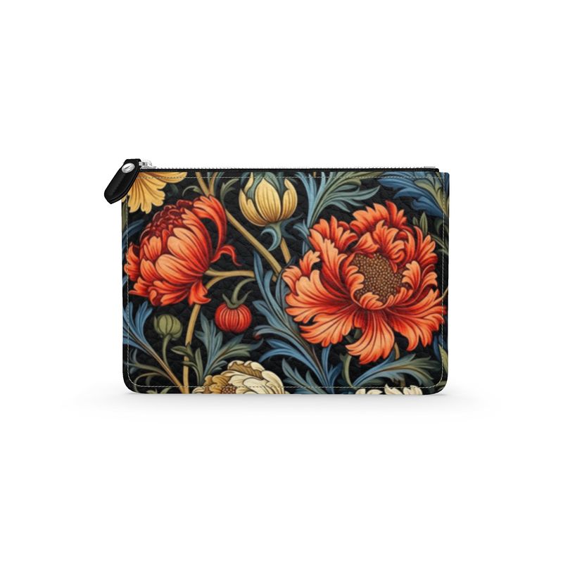 Flowers Leather  Pouch