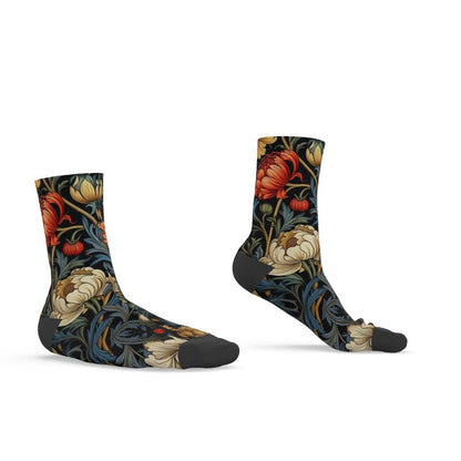 Flowers Designer Flower Socks