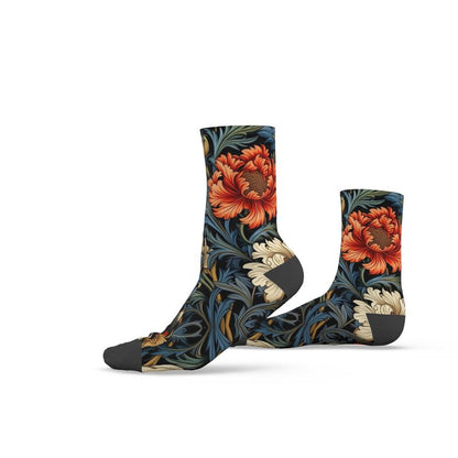 Flowers Designer Flower Socks