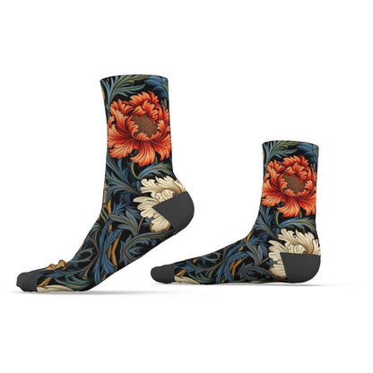 Flowers Designer Flower Socks