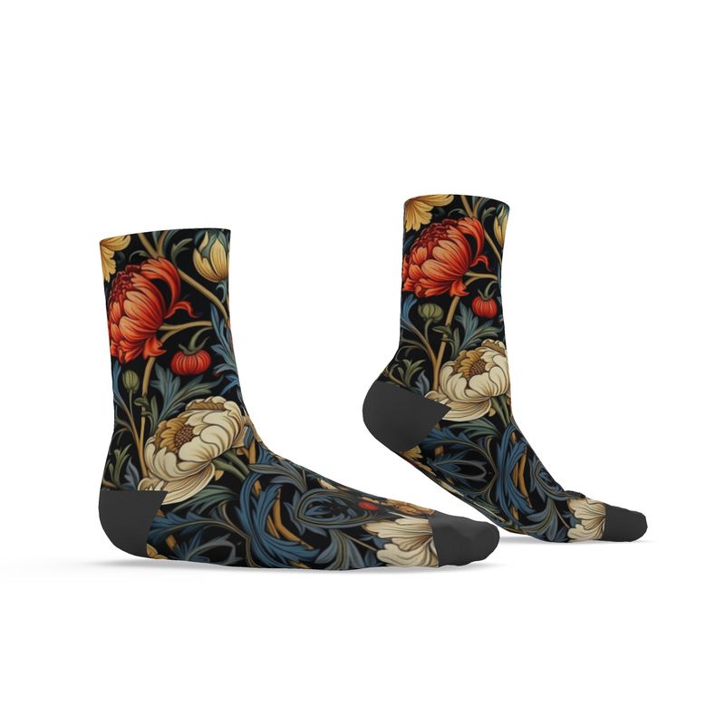 Flowers Designer Flower Socks