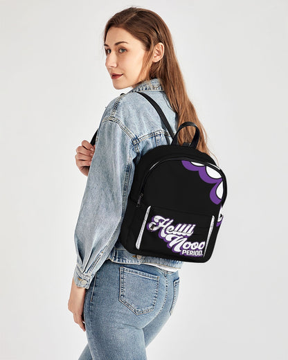 Hell No-01 Mini Canvas Backpack