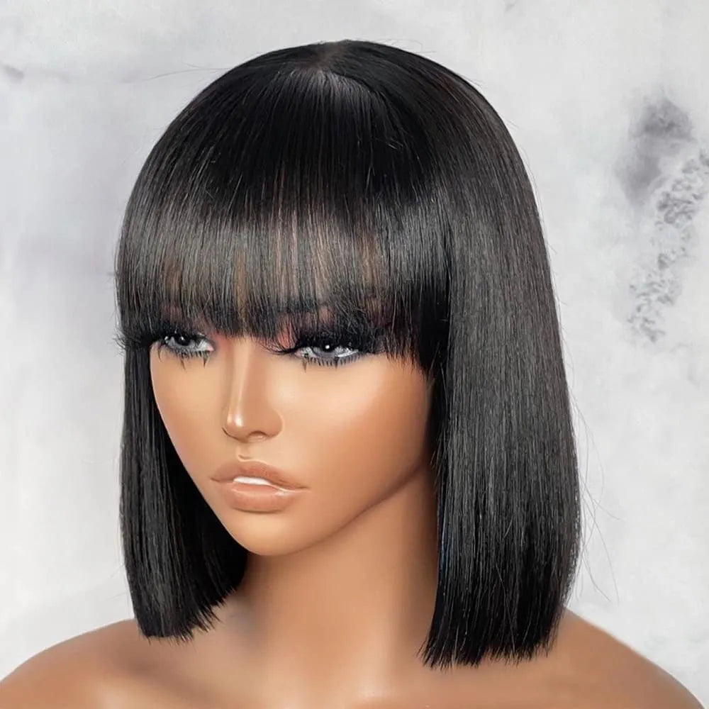 Human Hair Wigs  European Straight Human Hair