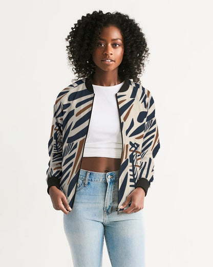 It Takes A Village Women's All-Over Print Bomber Jacket - KAT MAR ADAMS