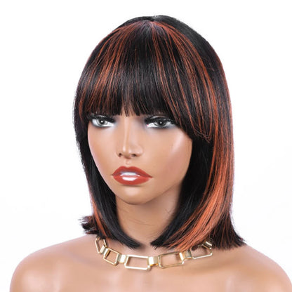 Human Hair Wigs  European Straight Human Hair