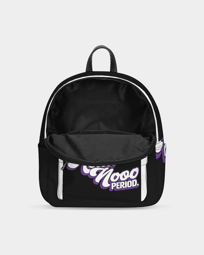 Hell No-01 Mini Canvas Backpack