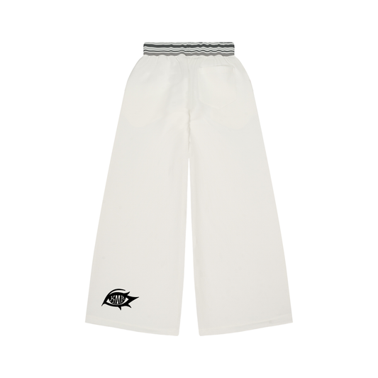 Striped Waist Wide Leg Pants