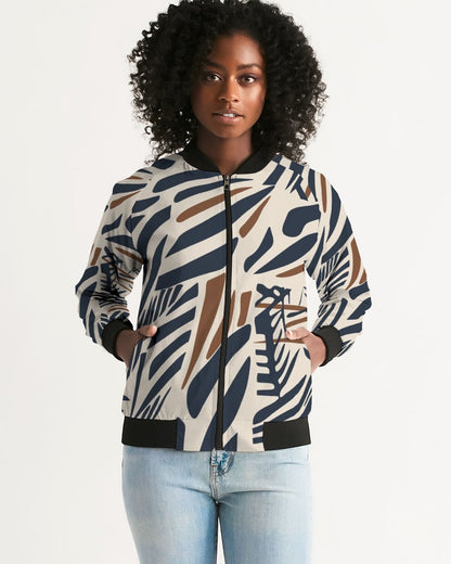 It Takes A Village Women's All-Over Print Bomber Jacket - KAT MAR ADAMS