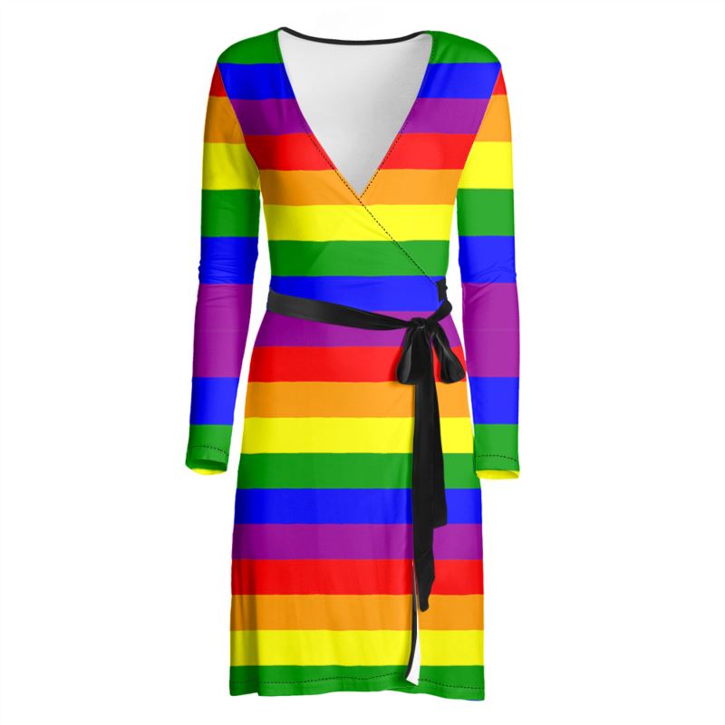 The Rainbow Collection Wrap Dress - KAT MAR ADAMS